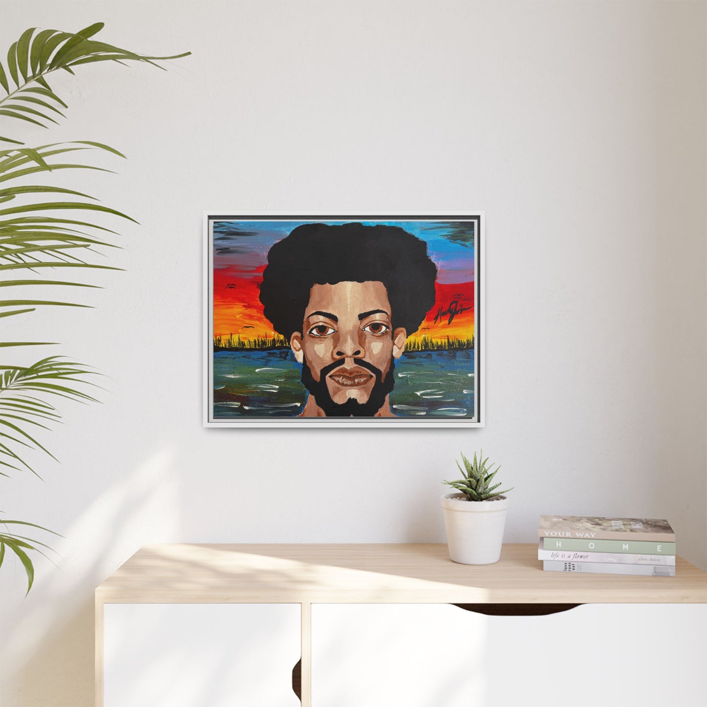 Matte Canvas, Framed (Multi-color)