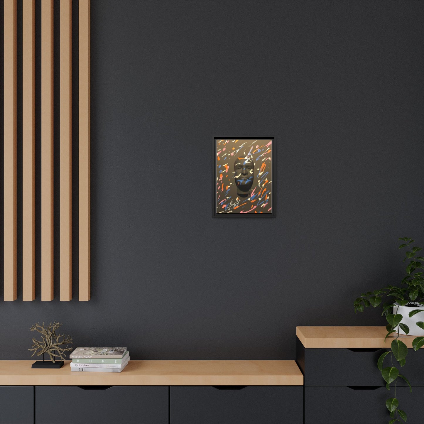 Matte Canvas, Framed (Multi-color)