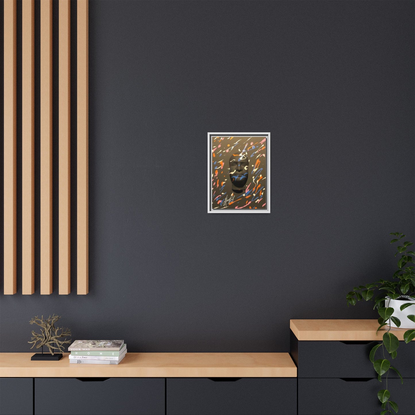 Matte Canvas, Framed (Multi-color)