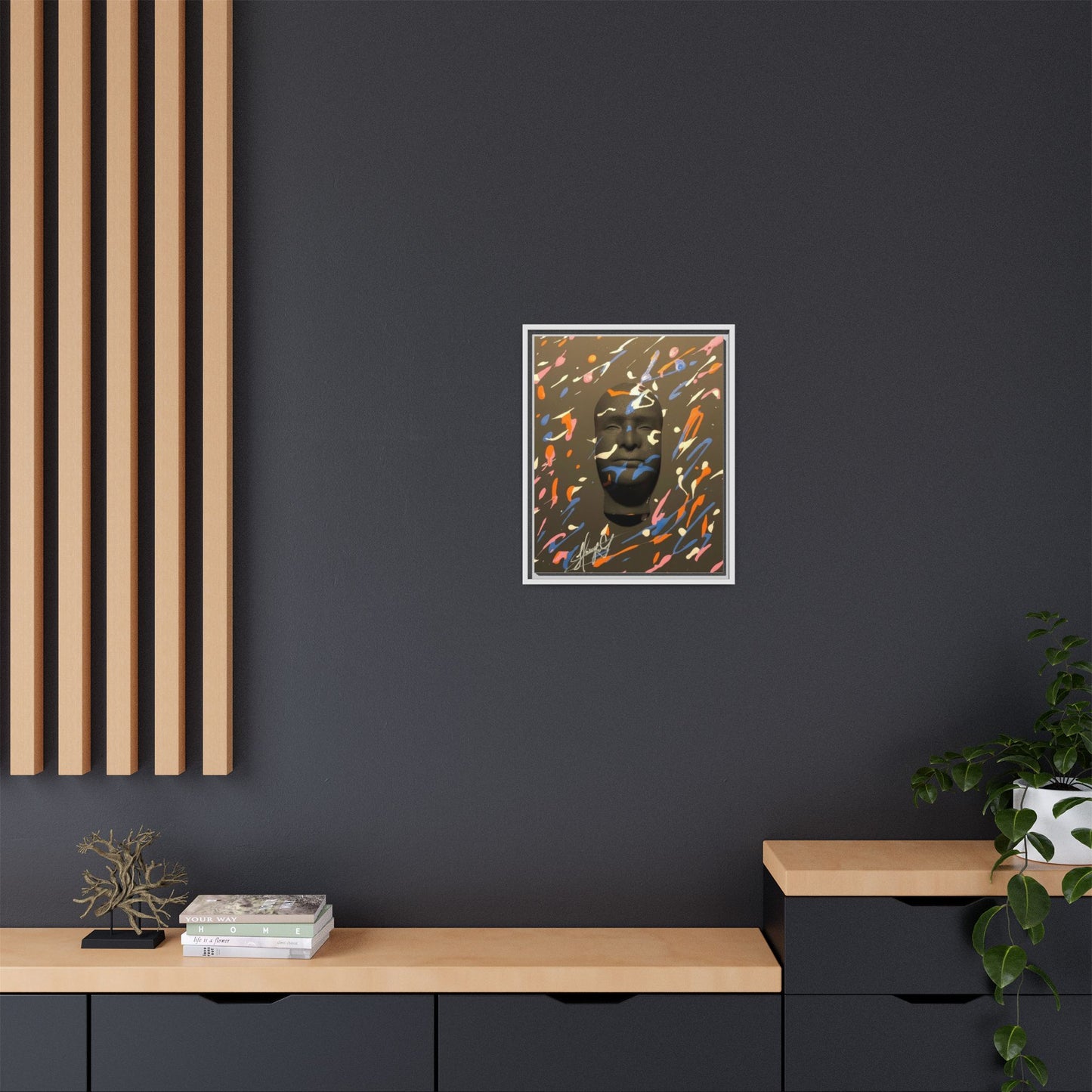 Matte Canvas, Framed (Multi-color)