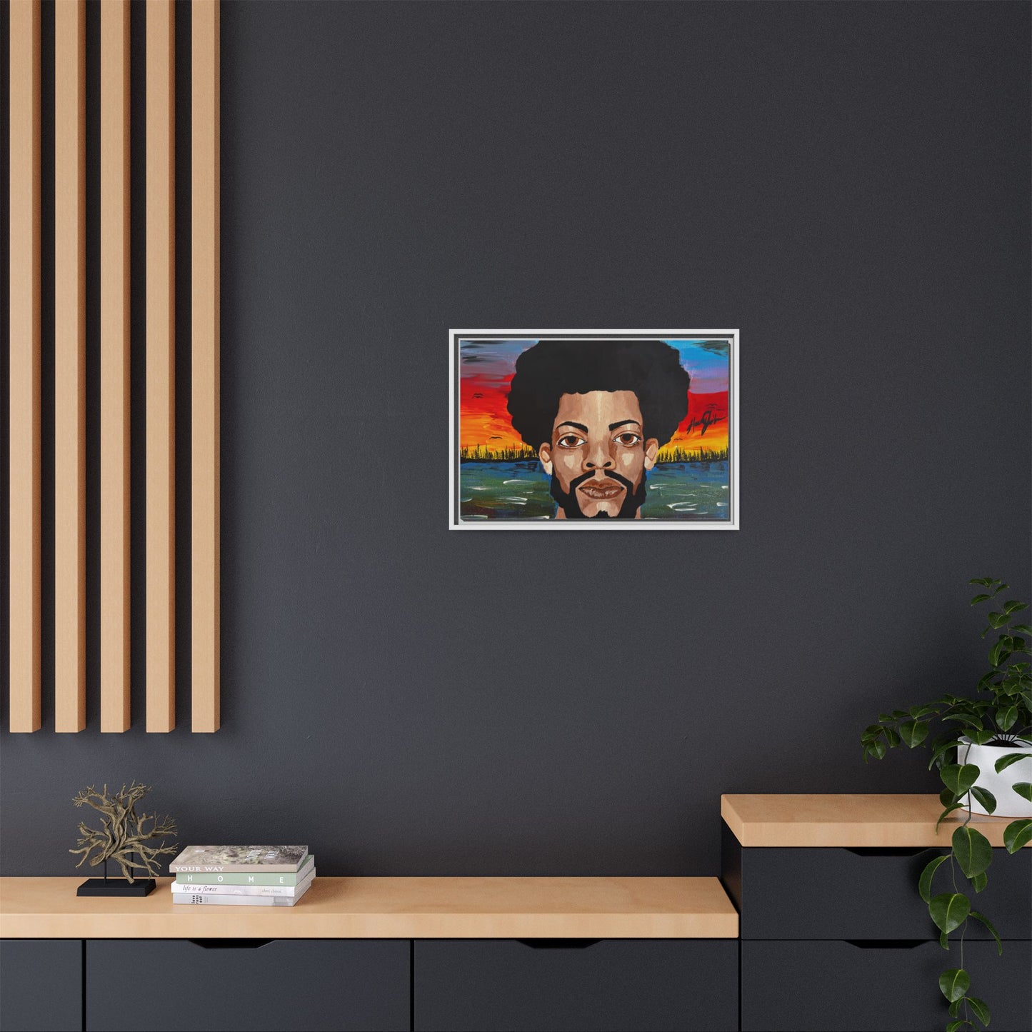 Matte Canvas, Framed (Multi-color)