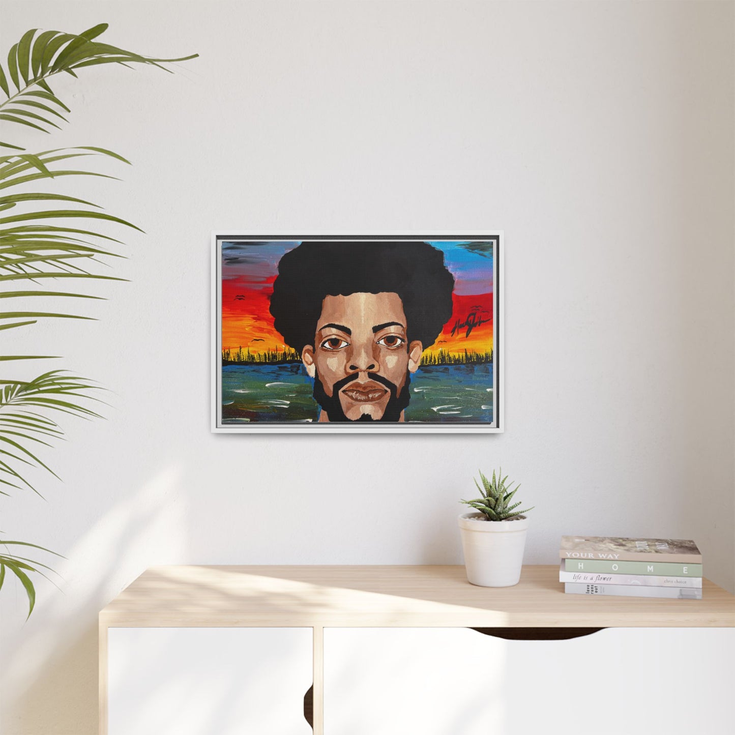 Matte Canvas, Framed (Multi-color)