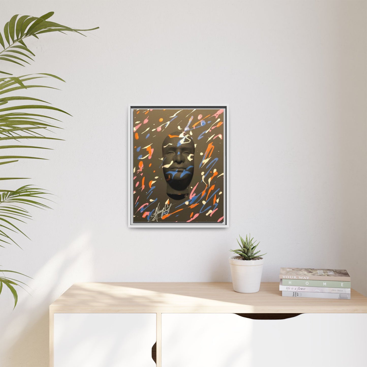 Matte Canvas, Framed (Multi-color)