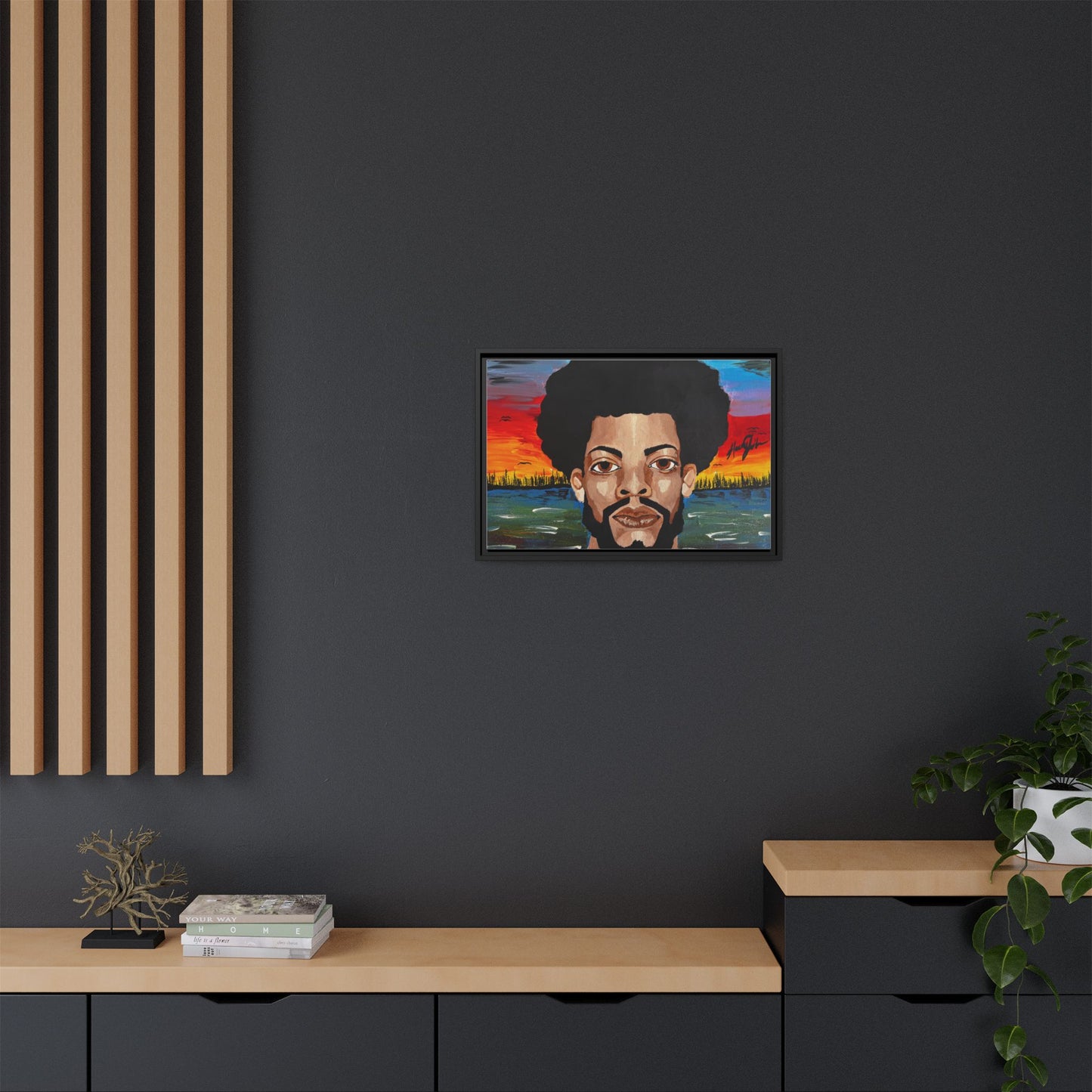 Matte Canvas, Framed (Multi-color)