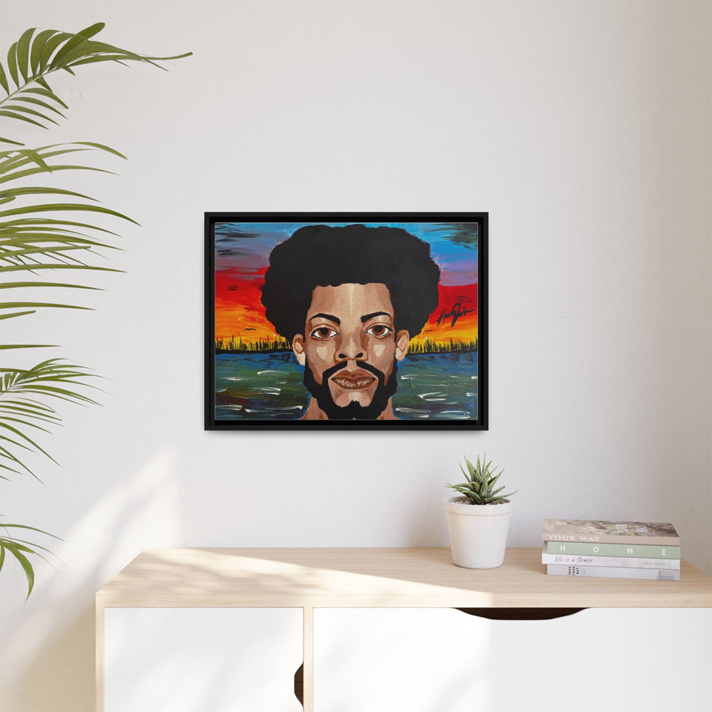 Matte Canvas, Framed (Multi-color)