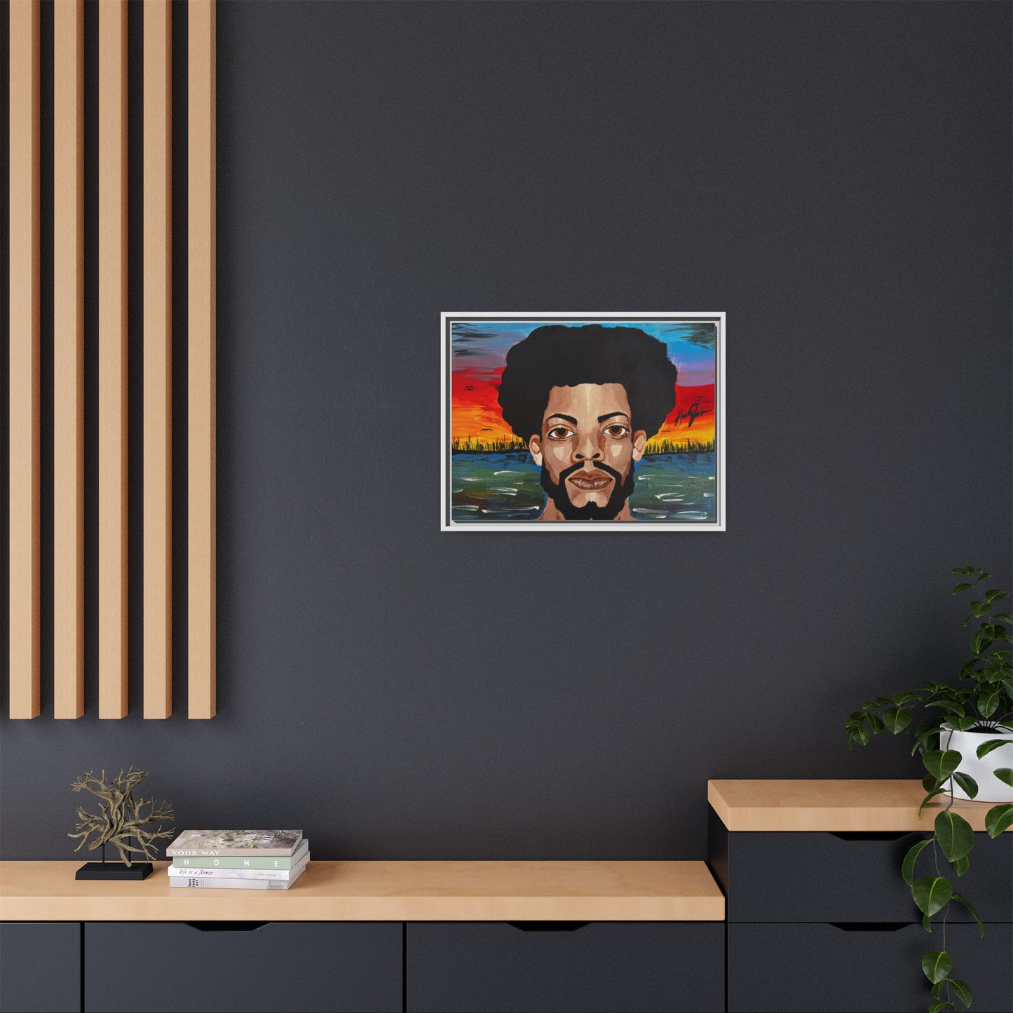 Matte Canvas, Framed (Multi-color)