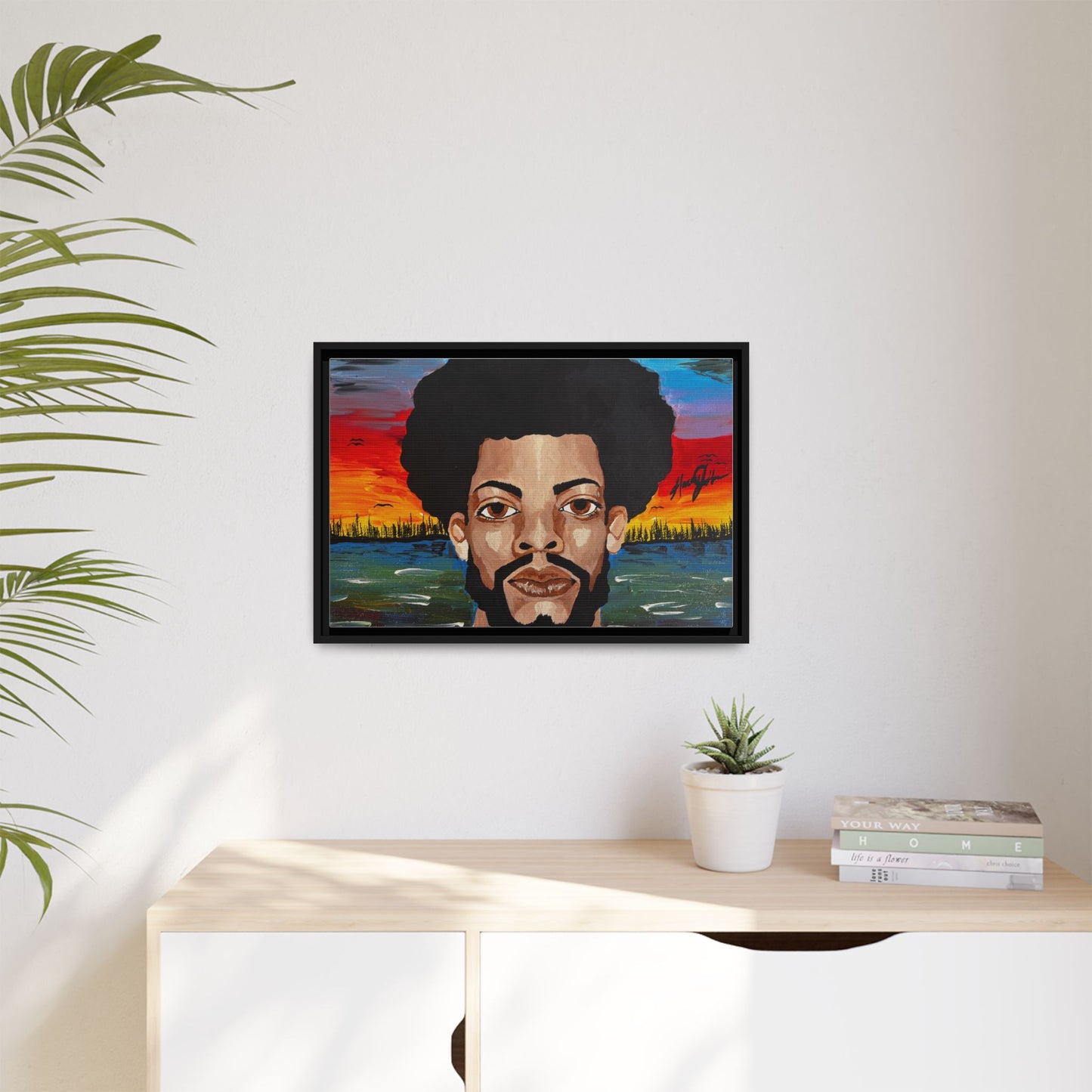 Matte Canvas, Framed (Multi-color)