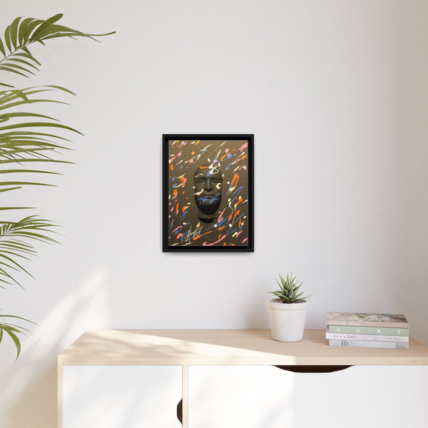 Matte Canvas, Framed (Multi-color)