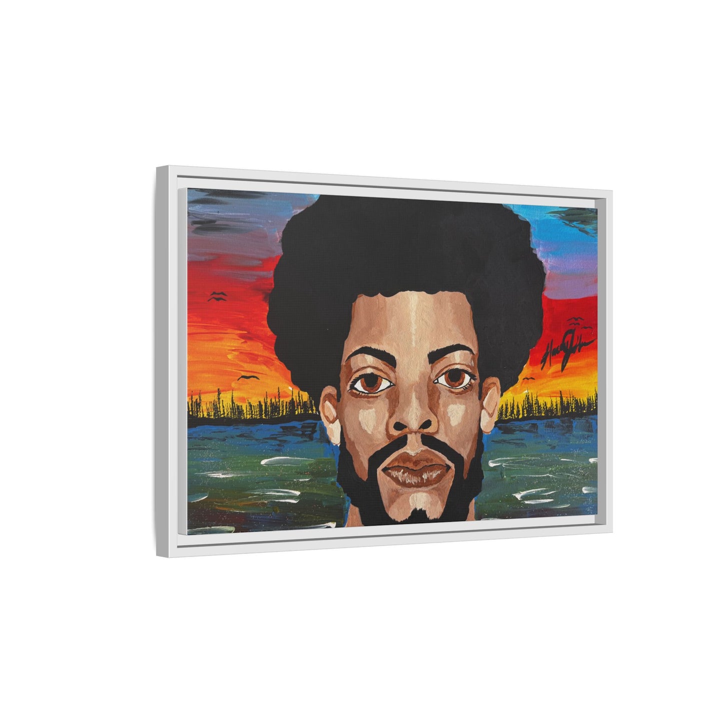 Matte Canvas, Framed (Multi-color)